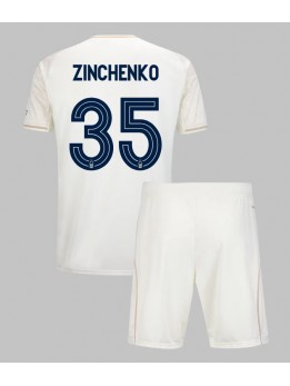 Billige Nottingham Forest Oleksandr Zinchenko #35 Bortedraktsett Barn 2025-26 Kortermet (+ Korte bukser)